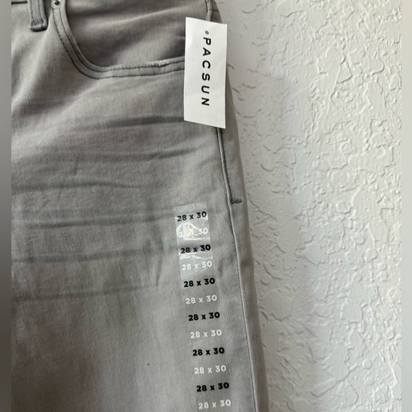 NWT - PacSun Eco High Stretch Gray Stacked Skinny Jeans - Men 28x30 - Picture 4 of 7